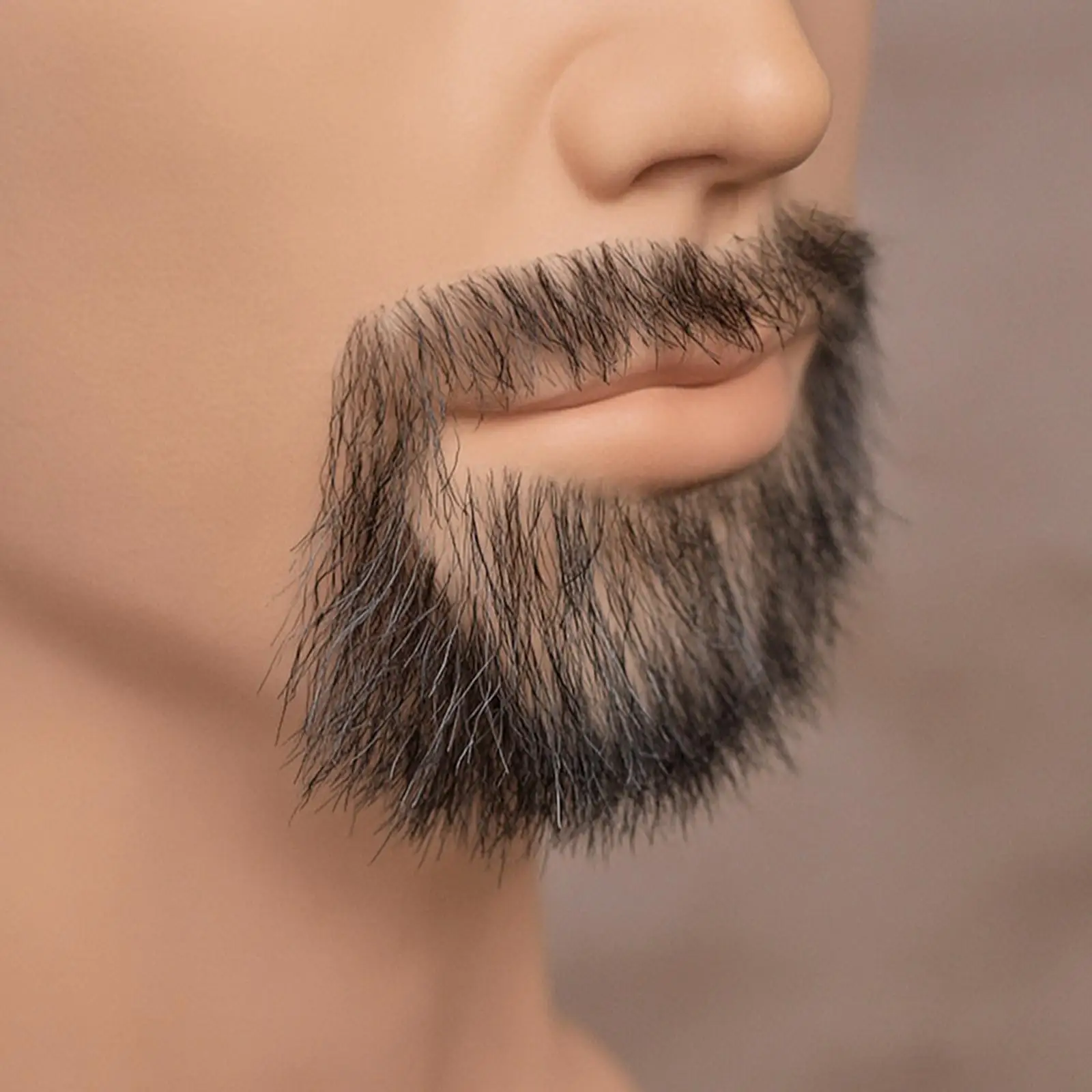 Male Mannequin Head with Shoulders Bald Display Bust Life-Size for Hair Salon