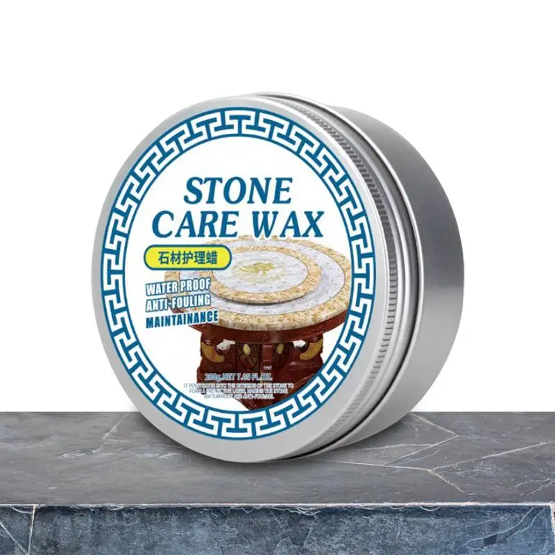 200g Stone Wax Polish Maintenance Restoration Wax Tile Waterproof Care Wax Coating Agent For Floor Tiles Marble Furniture