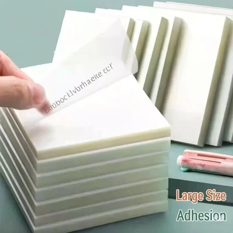 Kawai StationeryTransparent Sticky Note Can Be Peeled Off N Times Simple Paper Ins Student Sticker Strip Office School Supplies