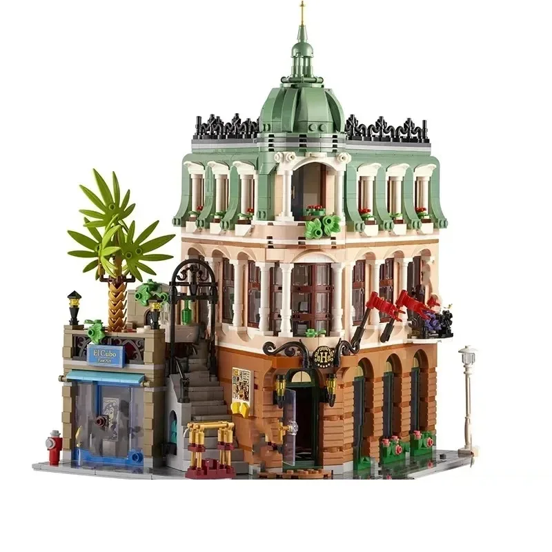 MOC Creative Expert Compatible 10297 Boutique Hotel Model Modular Houses Building Blocks Bricks Toys for Children Adults Gifts