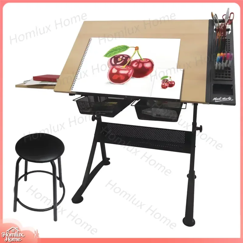 Montmartre Creative Art Easel for Artists Painting Studio Adjustable Steel Artist Easel Portable Folding Drawing Easel for