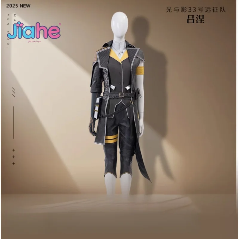 كلير سبكور: إكسبيديشن 33 لعبة لون أزياء تنكرية معطف سترة السراويل الدعائم حزام طقم قفازات الهالوين المرأة رجل موضة موحدة