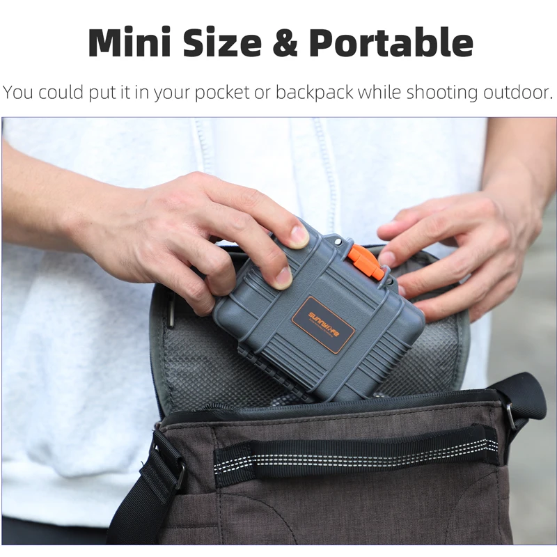 صندوق صغير مقاوم للماء لـ DJI OSMO 360 غطاء حمل صلب محمول لملحقات كاميرا OSMO 360 مقاوم للصدمات والسقوط