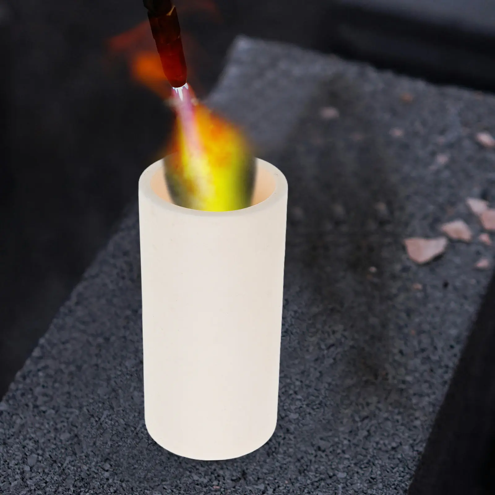 Alumina Ceramic Crucibles 99 Pure High Temperature Resistant for Lab Analysis Metal Smelting Ceramic Sculpting Tool