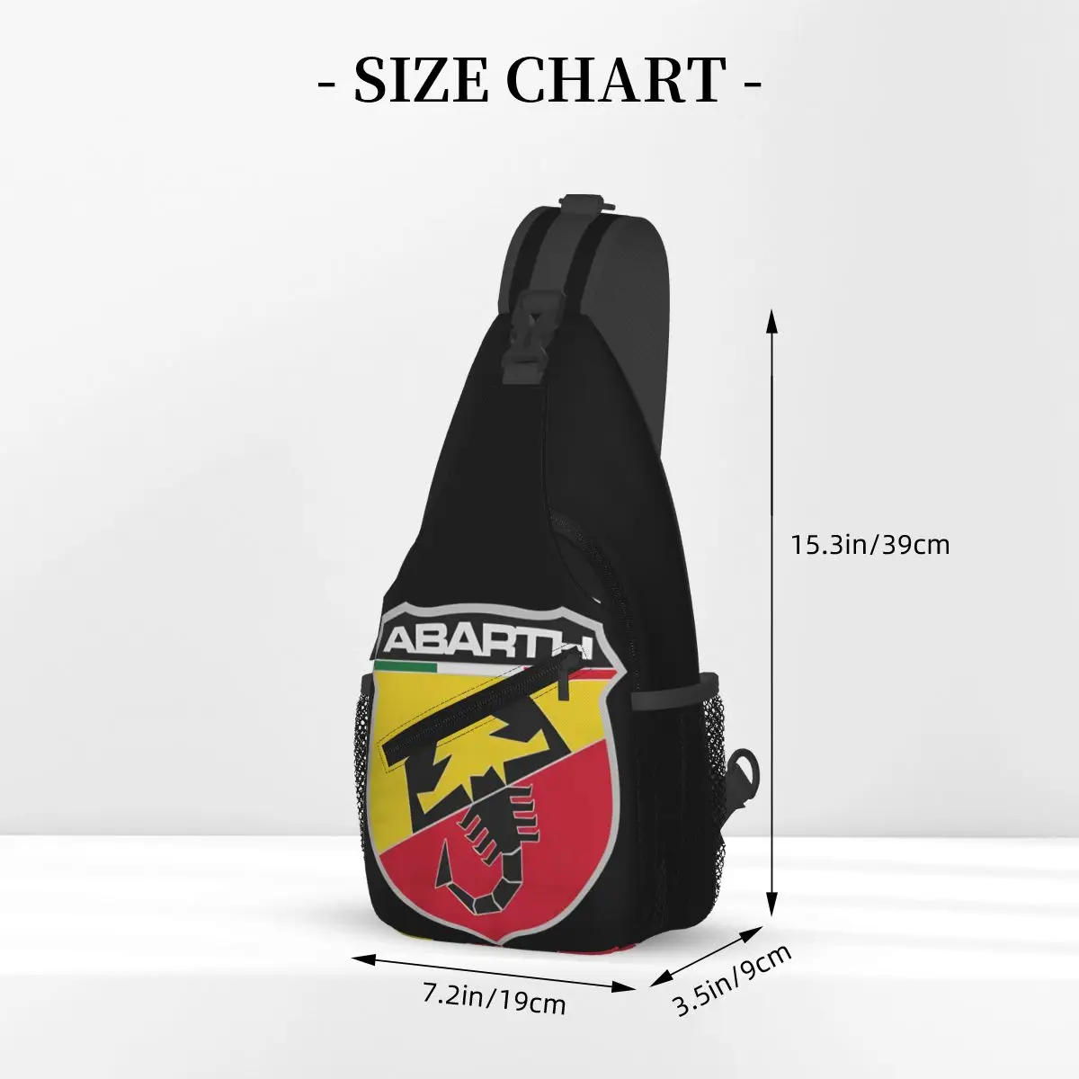 Abarth Scorpion nowość klasyczna poliestrowa torba na ramię typu crossbody torba na klatkę piersiowa plecak na ramię plecak na co dzień do uprawiania turystyki pieszej torba podróżna