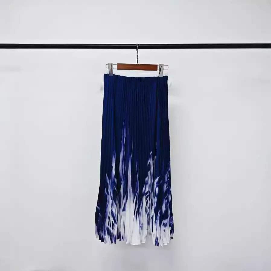 Miyake 2025 New Spring and Summer Pleated Skirt Loose Commuting Plisse Wear Fashion Pleated Slim Print Pleated Soft Fabric