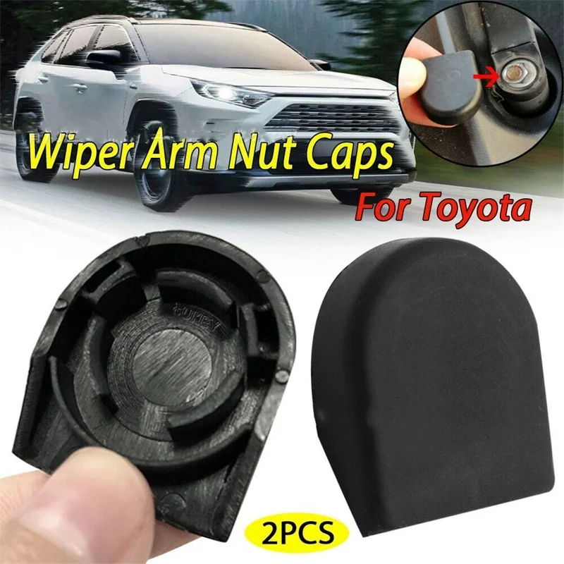 2/4pcs Front Windscreen Wiper Arm Nut Cap Bolt Cover For Toyota Corolla E150 E160 Verso Yaris Auris OE# 8529213010 Car Accessori