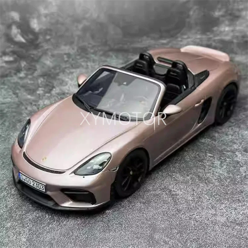 GT Spirit 1/18 For Porsche 718 SPYDER PORCHE Diecast Model Car Pink Toys Gifts Hobby Display Collection Ornaments