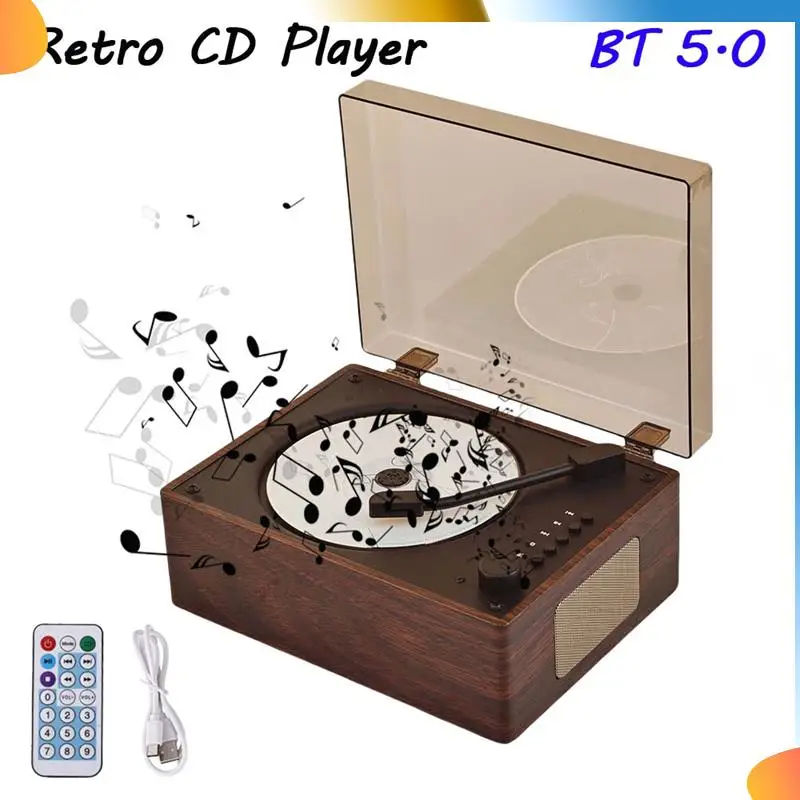 

B48A Bluetooth Speaker CD Player Compatible With Bluetooth 5.1 Album Player Tray-Loaded CD Player