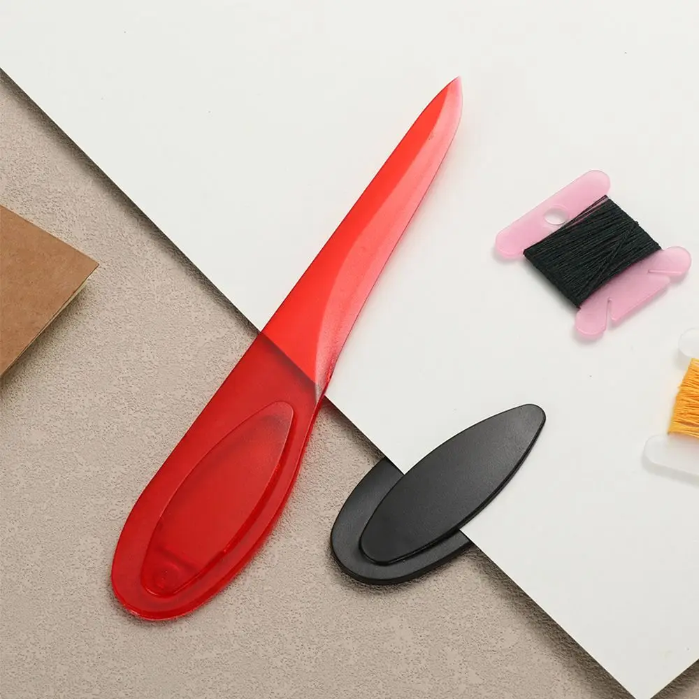 1Pc Colorful Quilting Plastic Sew Paper Cutter Seam Creaser Point Tuner Mark Presser Tool Sewing Tools