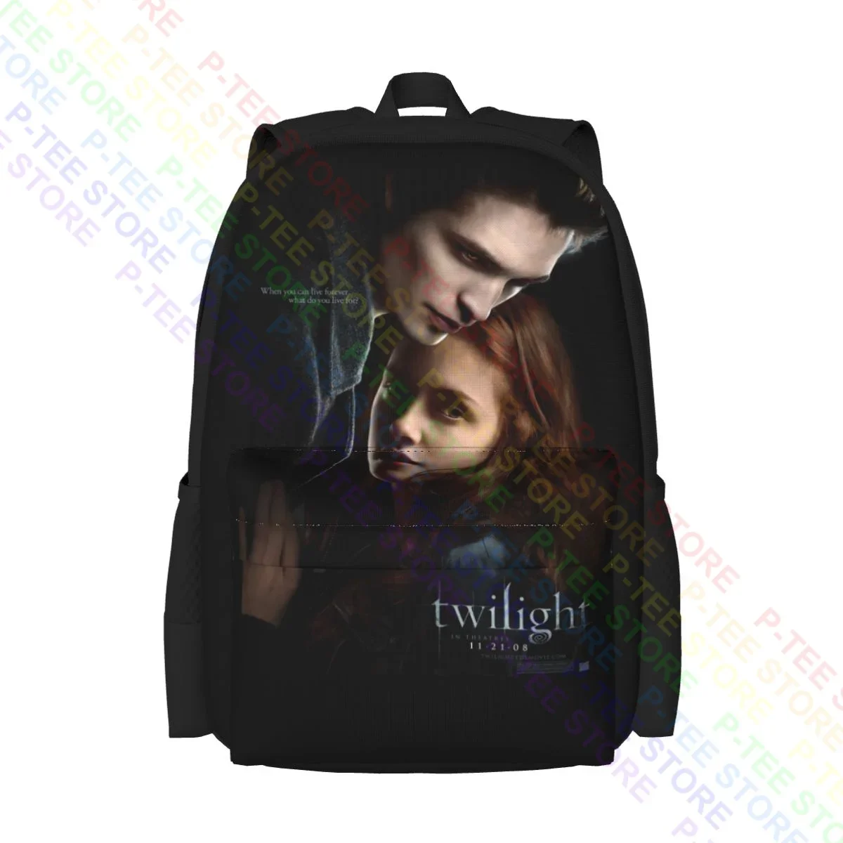 Twilight Saga Promo Edward Jacob Large Capacity Backpack Bookbag Shoe Bag 3d Printing Clothes Backpacks