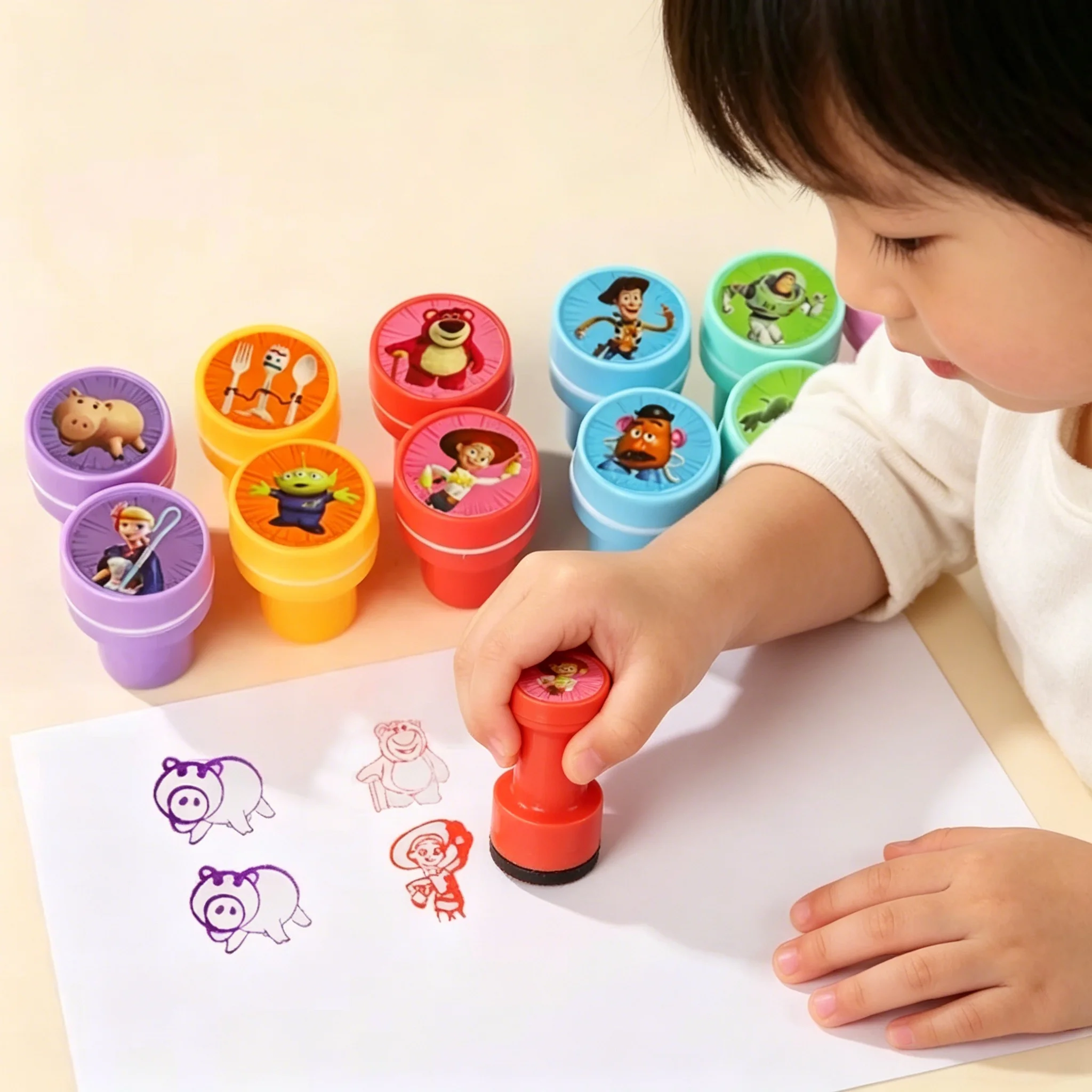 2026 Carimbo de Desenho Animado Toy Story, Presente Fofo de Aniversário Infantil, Prêmios e Recompensas para Sala de Aula, Presentes de Aniversário para Meninos e Meninas