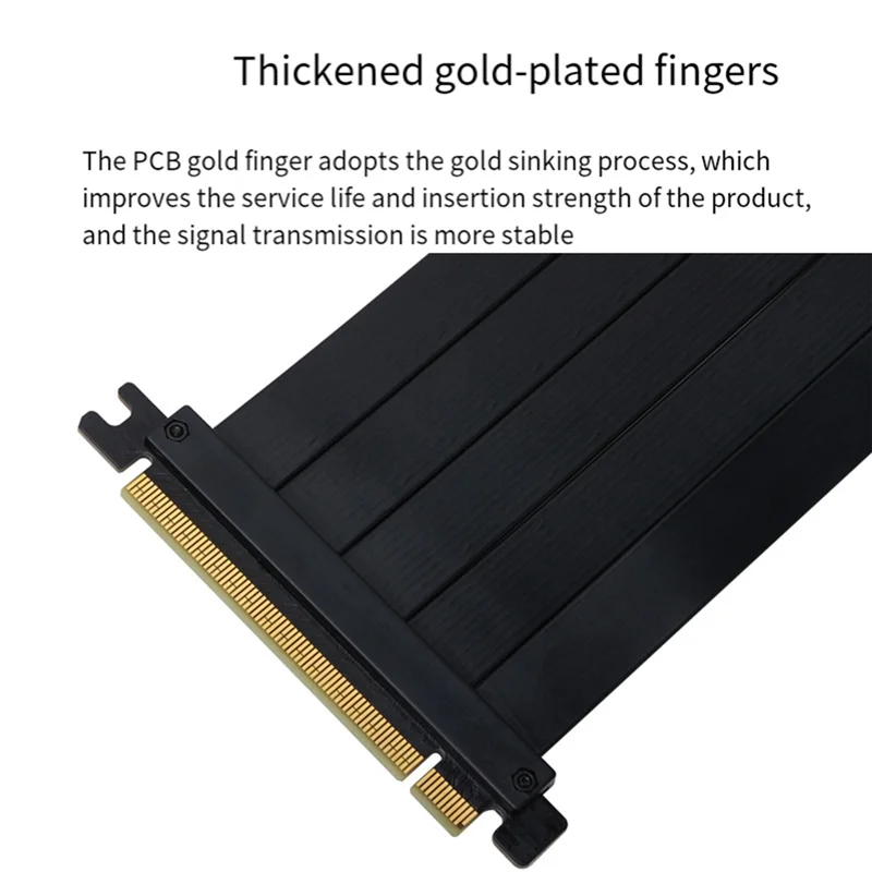 Pcie 4.0 X16 Extension Cable 200Mm 90° Pcie Connector Extension Cable Compatible With Pcie 3.0 Systems-N33R