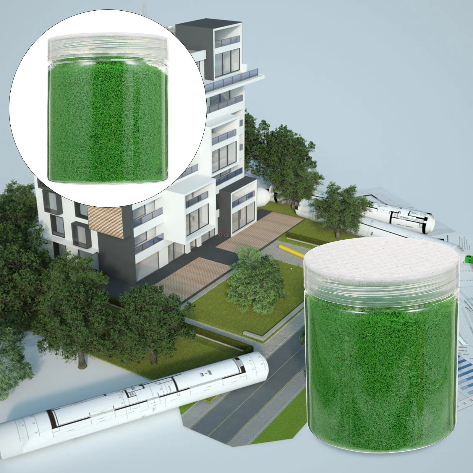 Fake Grass Moss Lawn Powder Artificial Decor Flowers Plant Model Adornment Green Ornament Nylon DIY
