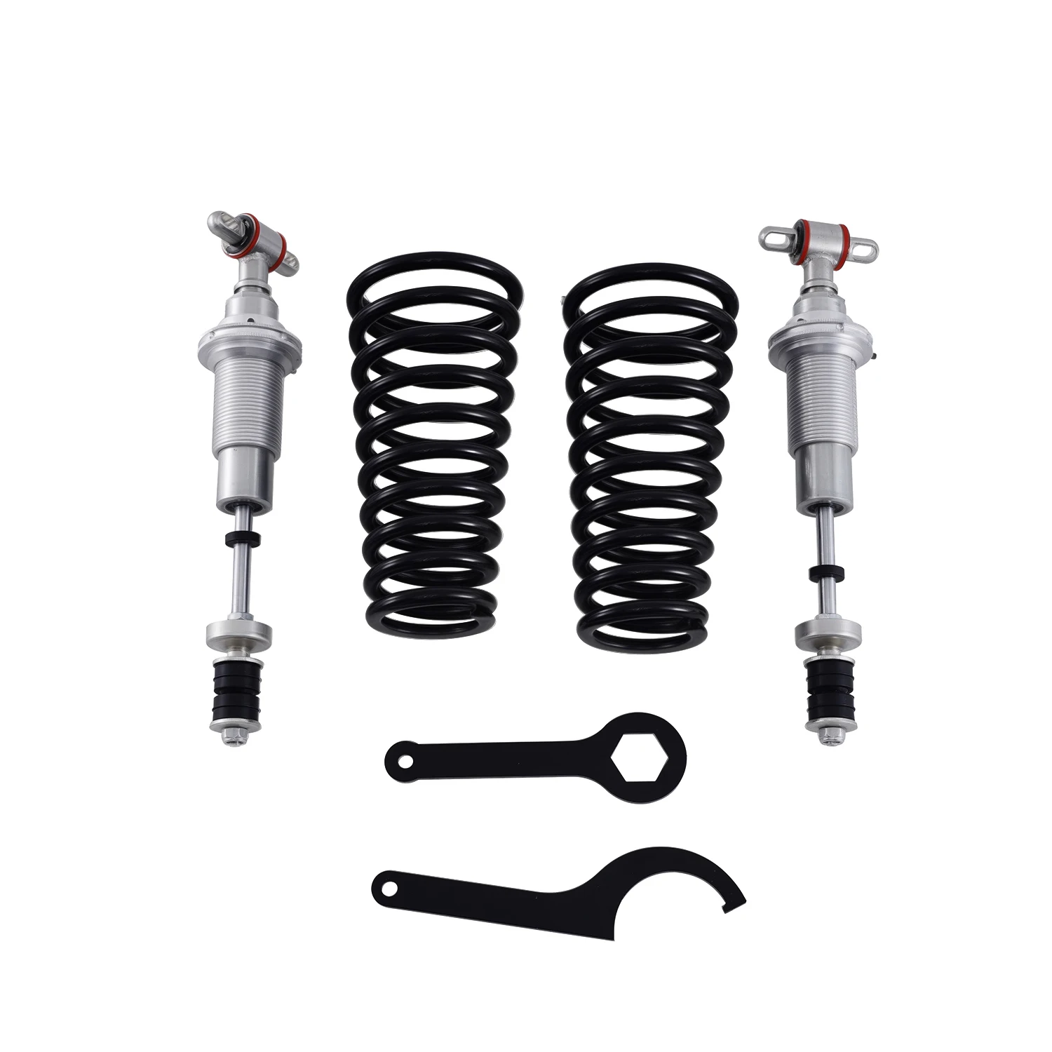 Black Adjustable 500LB Front Coilover 230Lb Rear Conversion Kit for 1978-88  G-Body SBC Chevy Buick Olds GMC