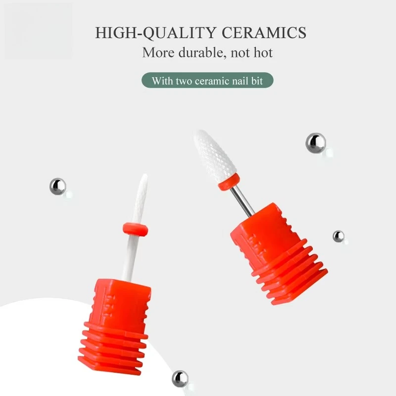 Rechargeable 35000 RPM Nail Drill, Portable Electric Manicure Tool, Professional Pedicure Machine, High Speed File Polisher