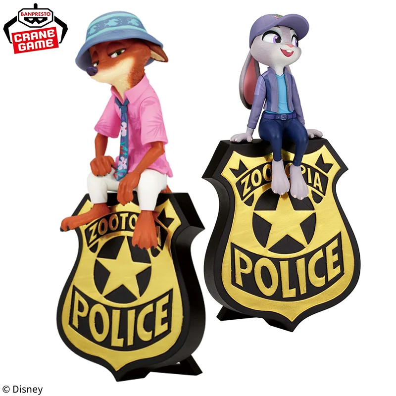 

[Genuine Original] Bandai Banpresto The Animation Zootopia Judy Hopps Nick Wilde In Stock Figure Model Collector Figurine Toys