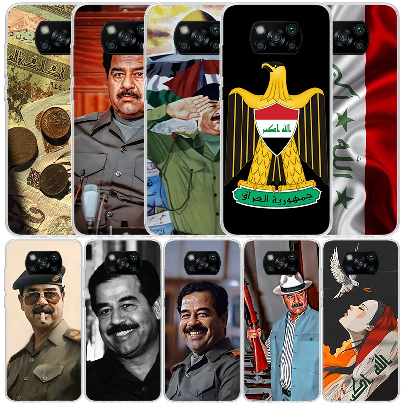 Etui Fashion Saddam Hussein Iraq Arabic Phone Case For Xiaomi Poco X6 X5 X4 X3 Nfc F6 F5 Pro F4 Gt F3 F2 F1 M5S M4 M3 M2 Soft TP