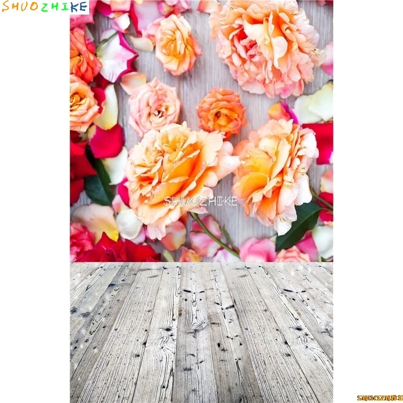 カスタマイズされたビニールの写真の背景,木の板の背景,写真のテーマ191106bc-01