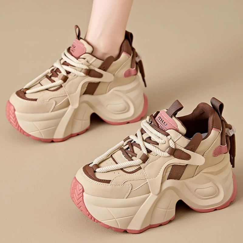 

White Hollow Out Platform Sandals New Summer Thick Sole Casual Sneakers Adjustable Buckle Strap Breathable Closed Toe Sporty