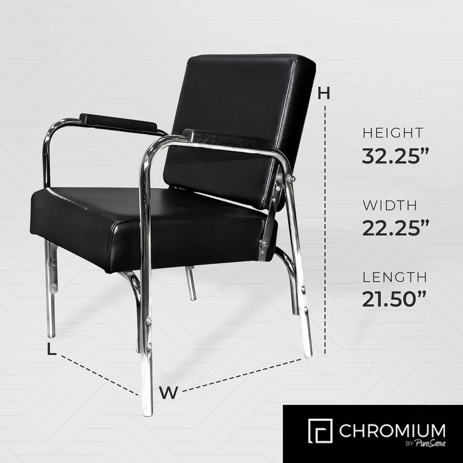 Professional Auto Recline Shampoo Chair Premium Vinyl Material, High Density Foam Cushions and Durable Steel Construction