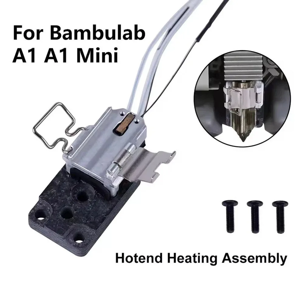Heating Assembly Kit for Bambu Lab A1 and A1 For Mini 3D Printers with Optimized Cable Routing and Thermal Element Placement
