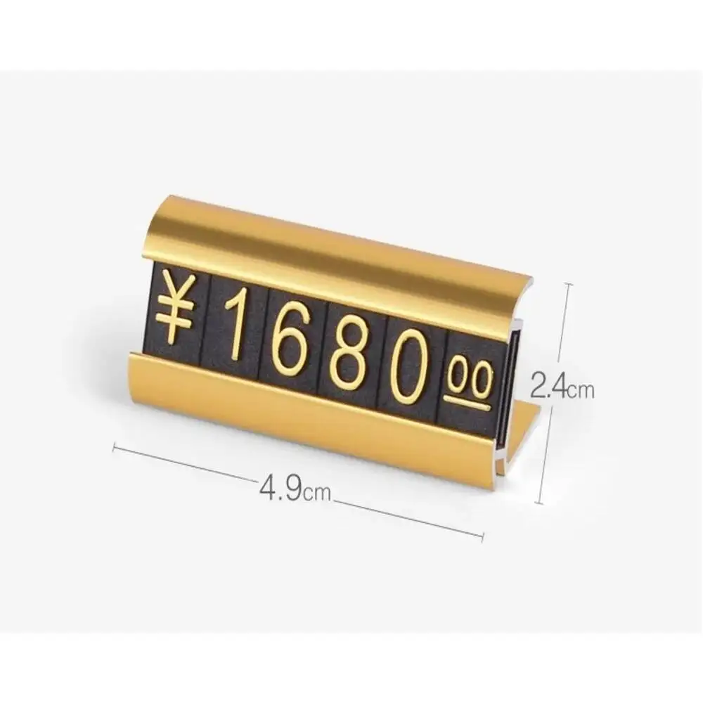 الألومنيوم شارة السعر مكعب كتل التجميع عصا قابل للتعديل عدد رسالة السعر عرض العداد حامل التسمية متجر بيع بالتجزئة الملحقات