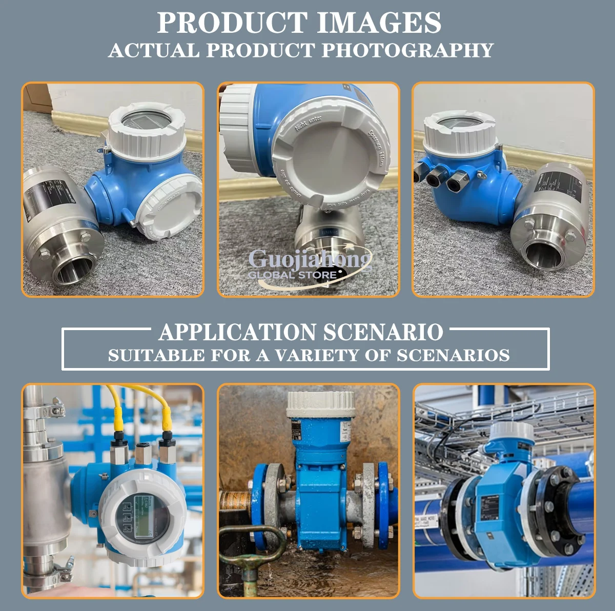 Elektromagnetische flowmeter Endress + Hauser magnetische flowsensor E + H Voedsel- en drankhygiëne Promag 10H1H 4 inch magnetische Flo