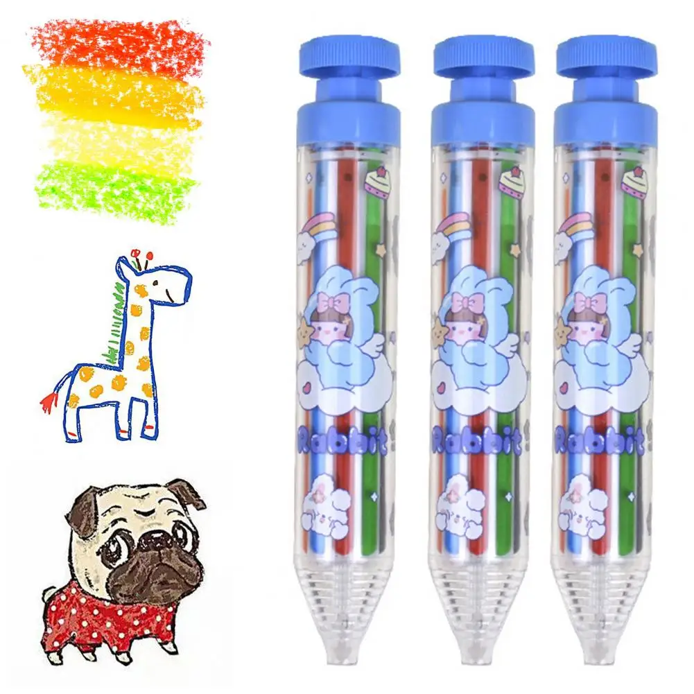 Вращающиеся разноцветные карандаши, карандаши, цветные детские разноцветные карандаши 8 в 1, творческие и негрязные карандаши