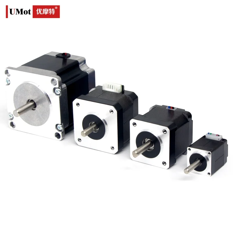 UMOT DC Round/Square Nema8/11/14/15/16/17/23/24/34 Hybrid Stepper Motor 1.8°/1.2° 2/3Phrase 4-lead Stepping Motor for 3D Printer