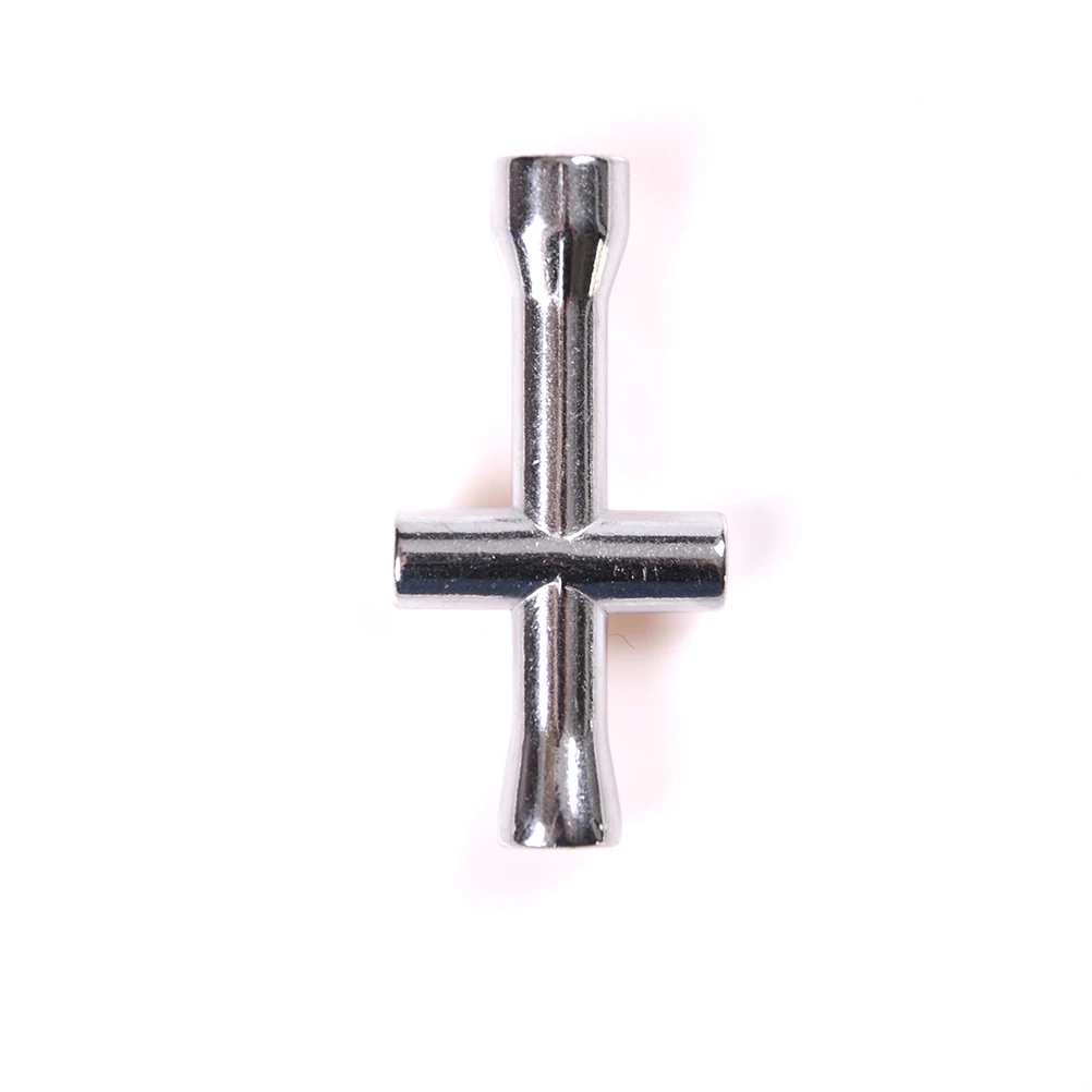 1pcs Portable Silver Small Cross Wrench Sockets 4mm/5mm/5.5mm/7mm Tyre Nut Removal Tool For HSP Model