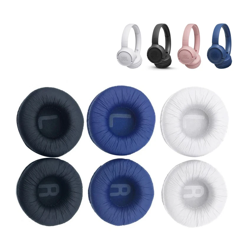 70mm Leather Ear pads For JBL T450 T500BT Tune600BTNC Black Foam pad 7cm Headphone Sponge Covers Earpads cushion Replacement