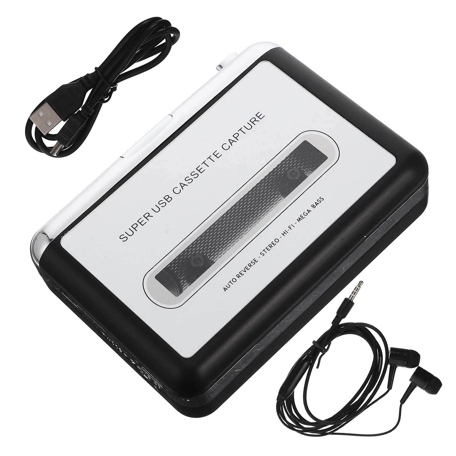 

Portable Cassette Tape Converter Usb Tape To Mp3 Converter High Fidelity Music Player Compact Design Plug Play Software Included