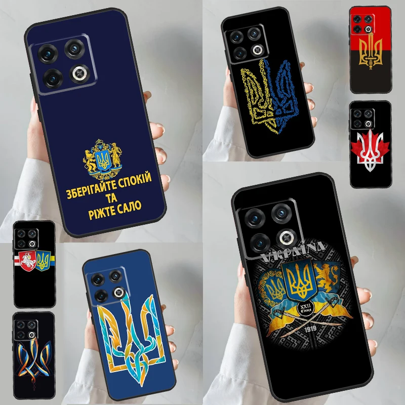 Ukraine Tryzub Flag Case For OnePlus 11 9 8 10 Pro Ace 10T 10R 9RT 8T Nord CE 2 3 Lite 2T N30 N20 N10 Coque