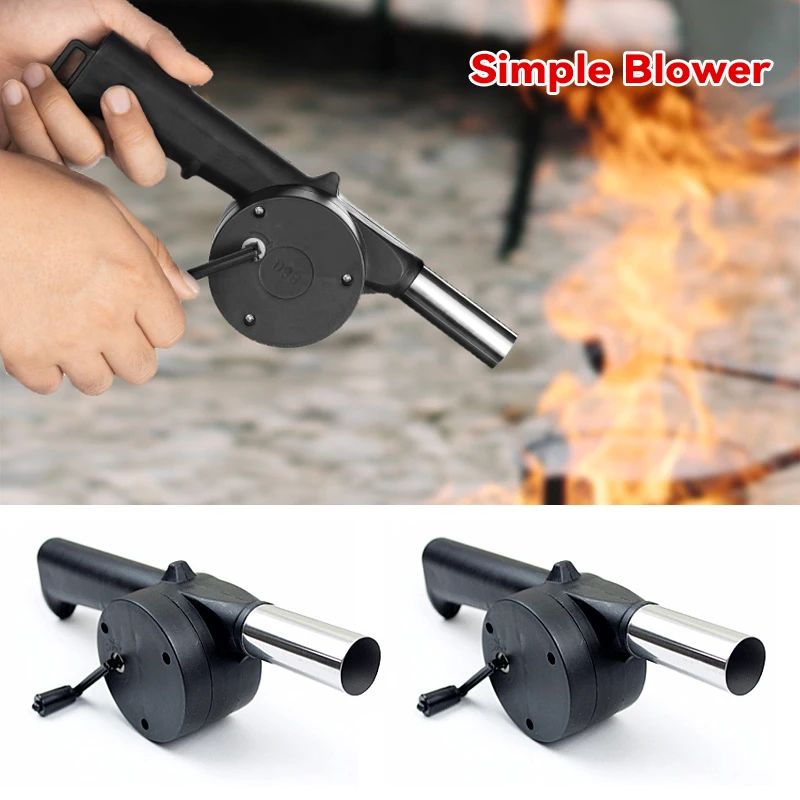 

Portable Barbecue Fan Air Blower Fast Fire Starter Outdoor Hand Cranked BBQ Grill Fire Bellows Tools Picnic Camping Accessories