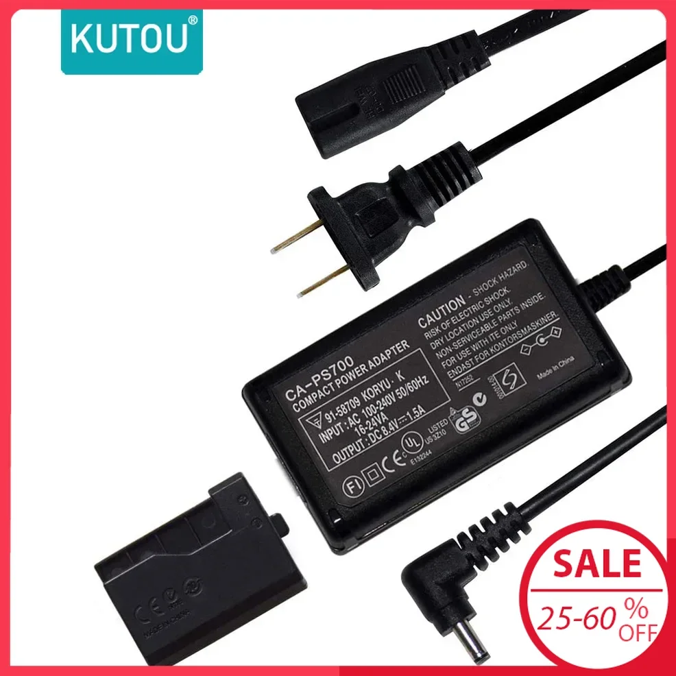 

KUTOU Camera Charger ACK-E10 AC Power Adapter DR-E10DC Coupler Charger For Canon EOS Rebel T3 Kiss X50 EOS 1100D 1200D Camera