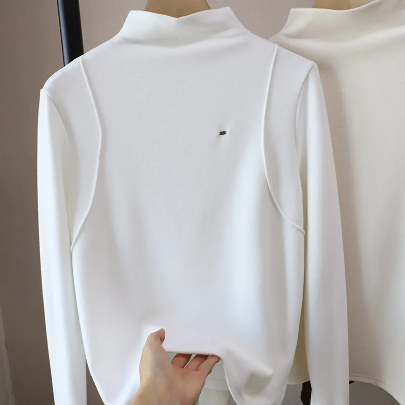 レディース ロング丈 裏起毛 ベースレイヤー ハイネック 肌に優しい 暖かい スリップトップ インナー 冬用インナーウェア 2025年新作