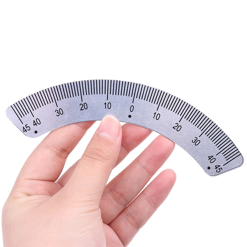 Protractor Milling Machine Part Angle Plate Scale Ruler 45 Degree Angle Arc Measuring Gauging Tools Caliper 45° Angle Arc Ruler