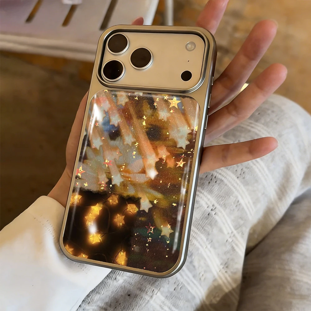 Neue Meteor Star Drop Glue INS Hülle für iPhone 15 17 13 Pro Max Phone 11 12 13 ProMax 14 15 16 Plus Hüllen Stoßfest Niedliche Coque – Detail 15