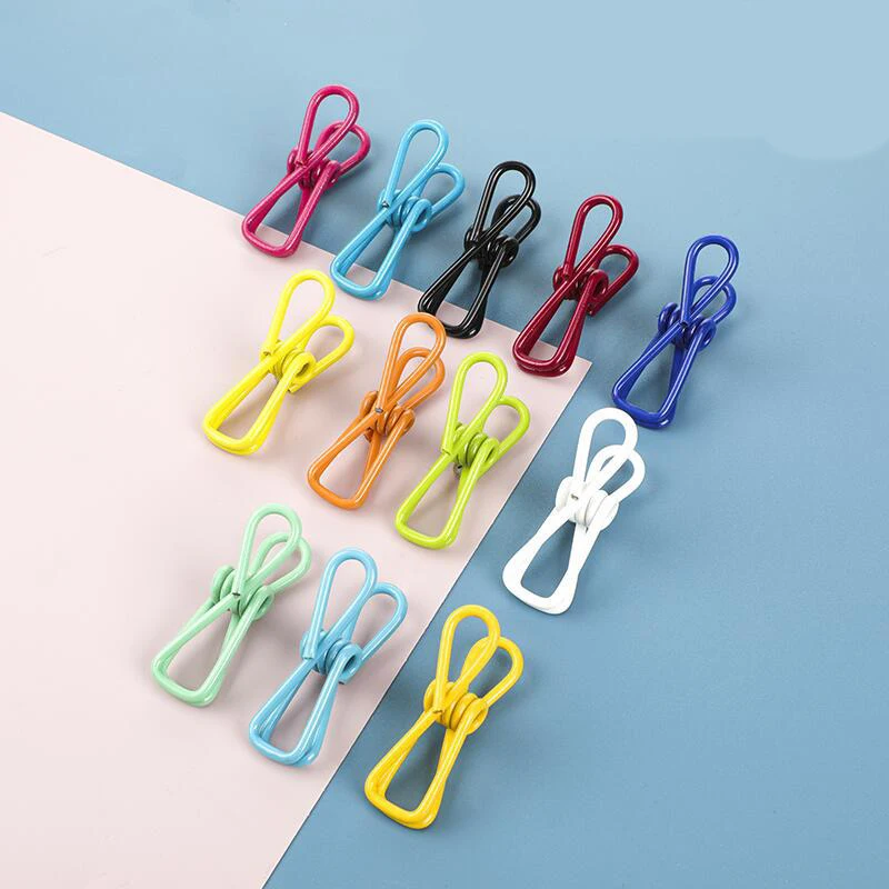 10 Pcs of Food Sealing Clips for Paper Clothes Drying Socks and Trousers Clothes Drying Clips Hats and Clothes Clips