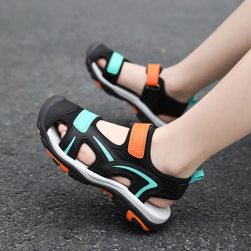 2025 Summer Boys Sandals Kids Shoes Fashion Flats Toddler Baby Girls Sandals Non-slip Casual Beach Children Outdoor Shoes