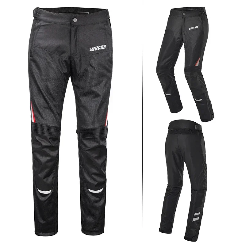 

LYSCHYLY-818 Summer Motorcycle Riding Pants Mesh Breathable Motorcycle Pants Rally Pants