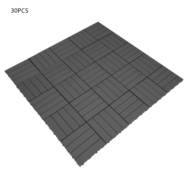 30 PCS 30x30cm Deck Tiles, Outdoor Waterproof Interlocking Flooring, Flooring Tiles for Backyard Patio Balcony Garden