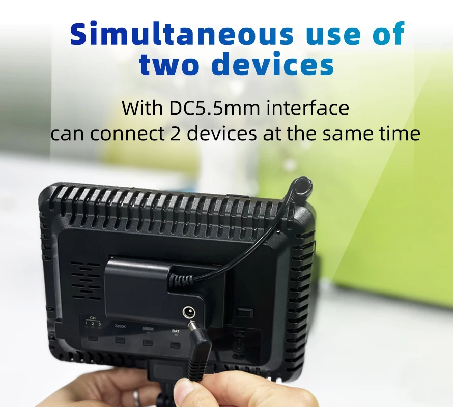 Cable adaptador de corriente NP F550 F570 NP F970 NP-F550, Conector de batería ficticia para cámaras Sony, resorte de D-TAP