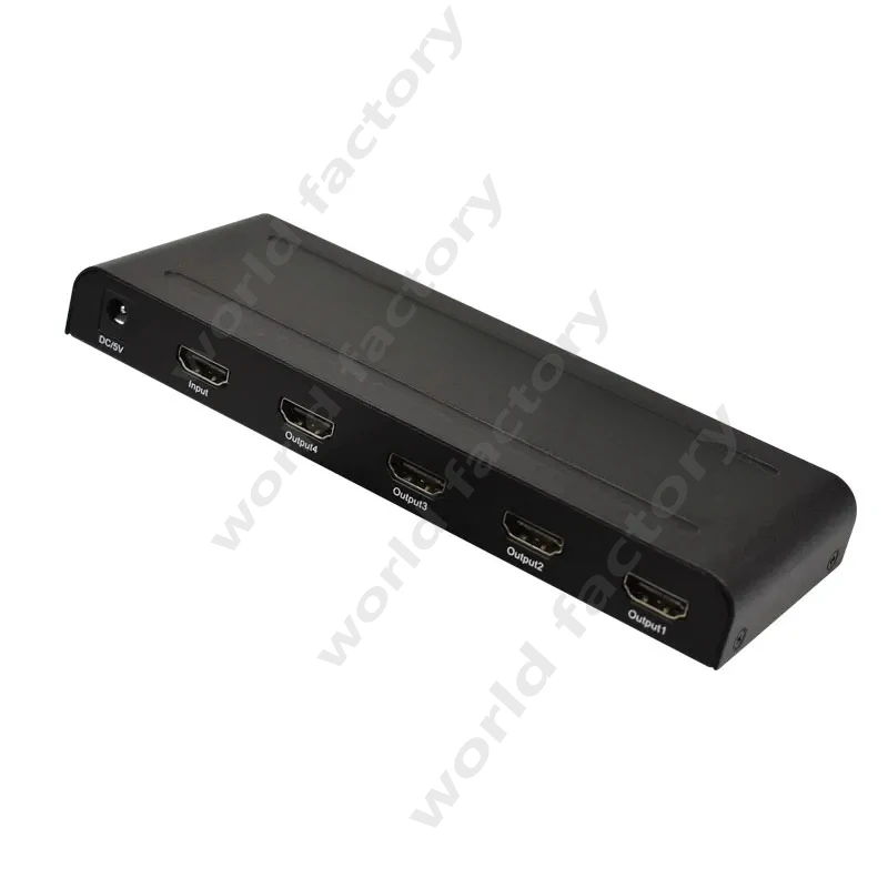 HDMI Video Distributor 1 in 4 Out 4K Computer Monitor High-definition TV 1 in 4 Monitoring Screen Splitter