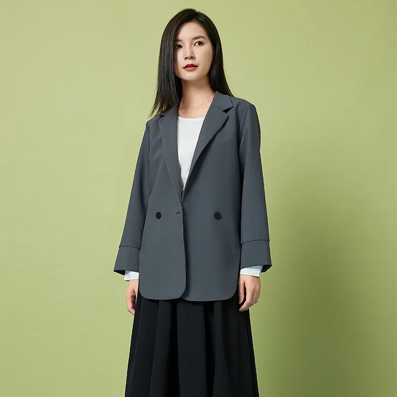 

InBasic2024 early autumn new niche suit jacket female Korean casual loose temperament small suit