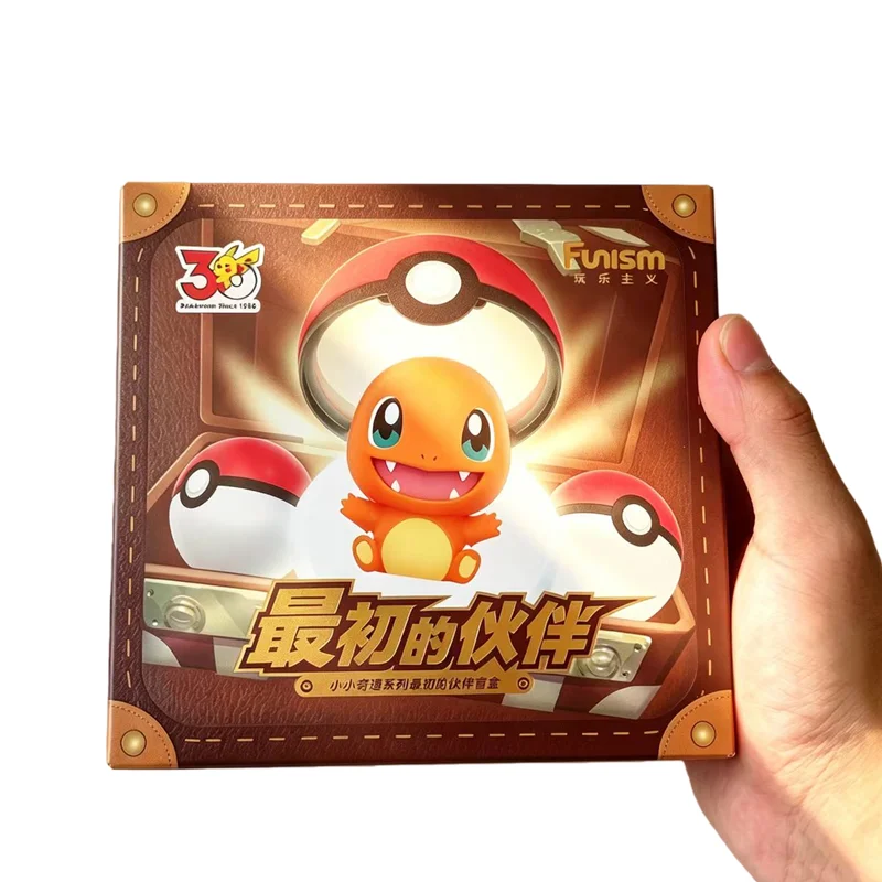 Pokermon 30th Anniversary Original Partners Blind Box Mini Figure The Starter Charmander Squirtle Bulbasaur Collect Toys Gifts