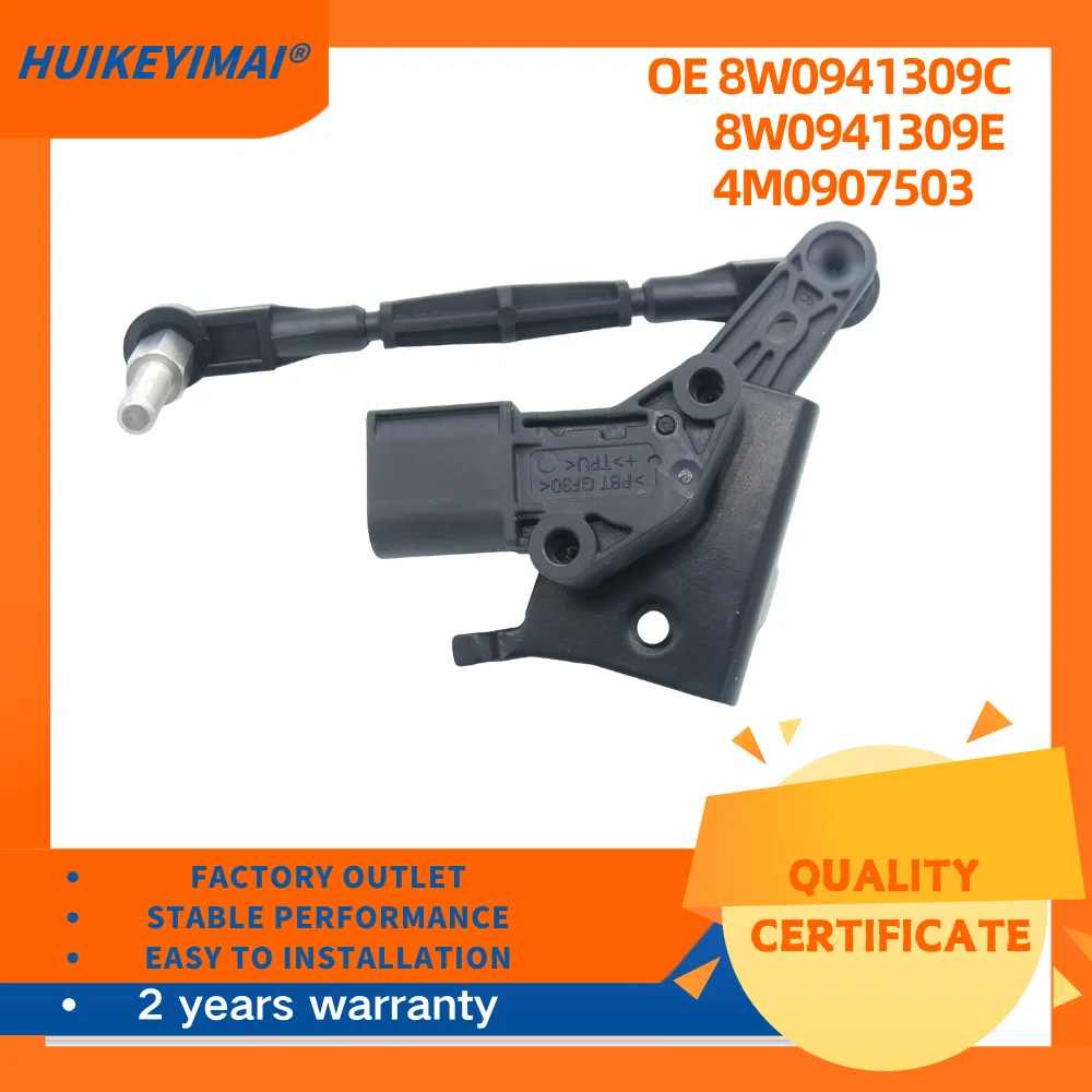 

8W0941309C 8W0941309E 4M0907503 Left Headlight Level Sensor For AUDI A4/S4 B9 1.4/2.0/3.0 2016-2020,A5/S5 Sportback 2016-2020