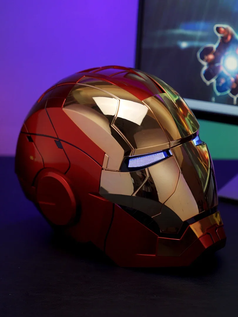 MK5 Iron Man Helmet Cosplay 1:1 Voice Control New Upgraded Ironman Helmet Mask Avengers Electronic Open Close Toys Kid Gifts