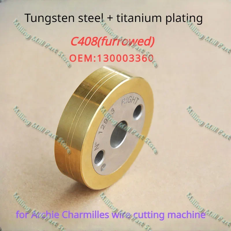 130003359 130003360 50x12x14mm C407 C408 Pinch roller flat for EDM ROBOFIL290,300,310,500,510 WEDM-LS Wire Cutting Machine